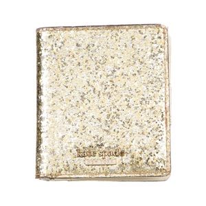 Kate Spade gold bifold wallet